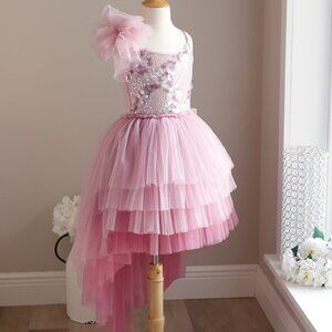 Tutu Du Monde Tulle Dress Lilac Pink High-Low Hem Recital Party Portrait Wedding